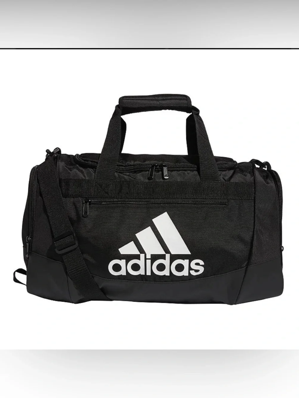 Adidas Defender IV Duffle Bag Small Water Resistant Base Black & White